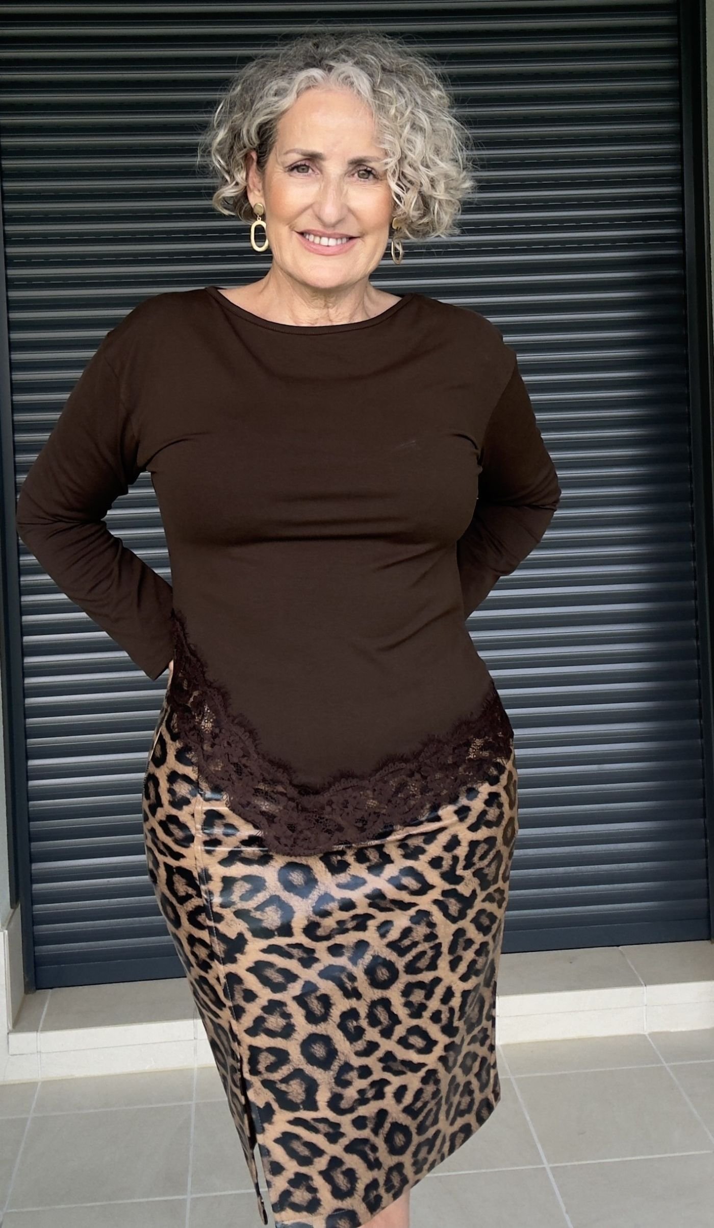 Falda Polipiel Animal Print