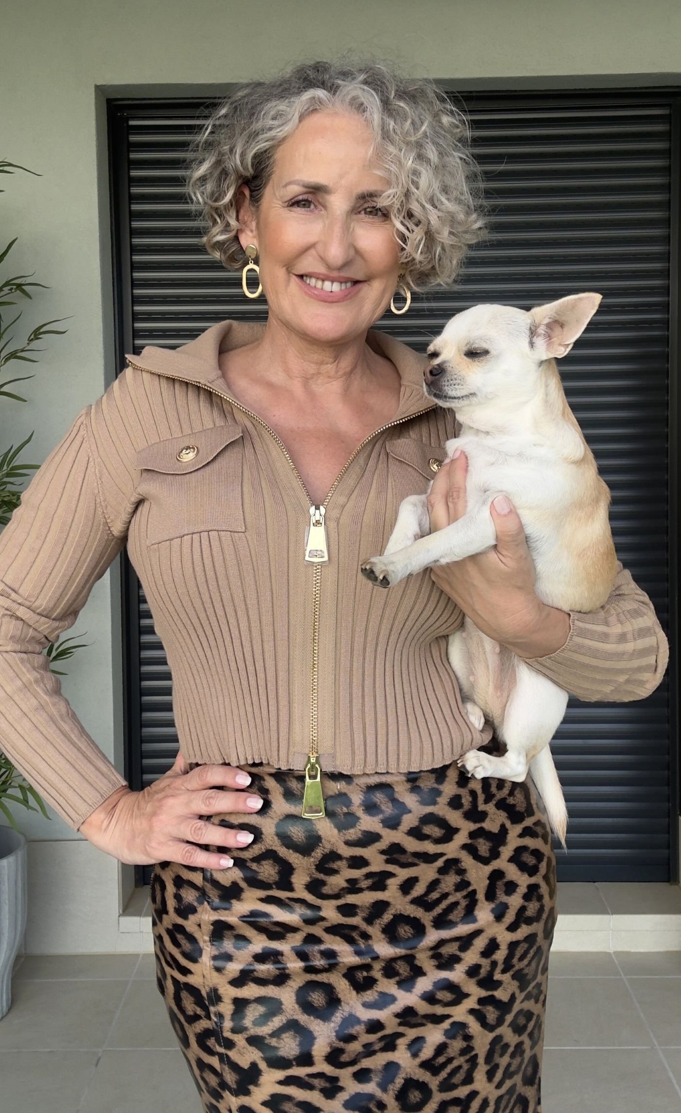 Falda Polipiel Animal Print