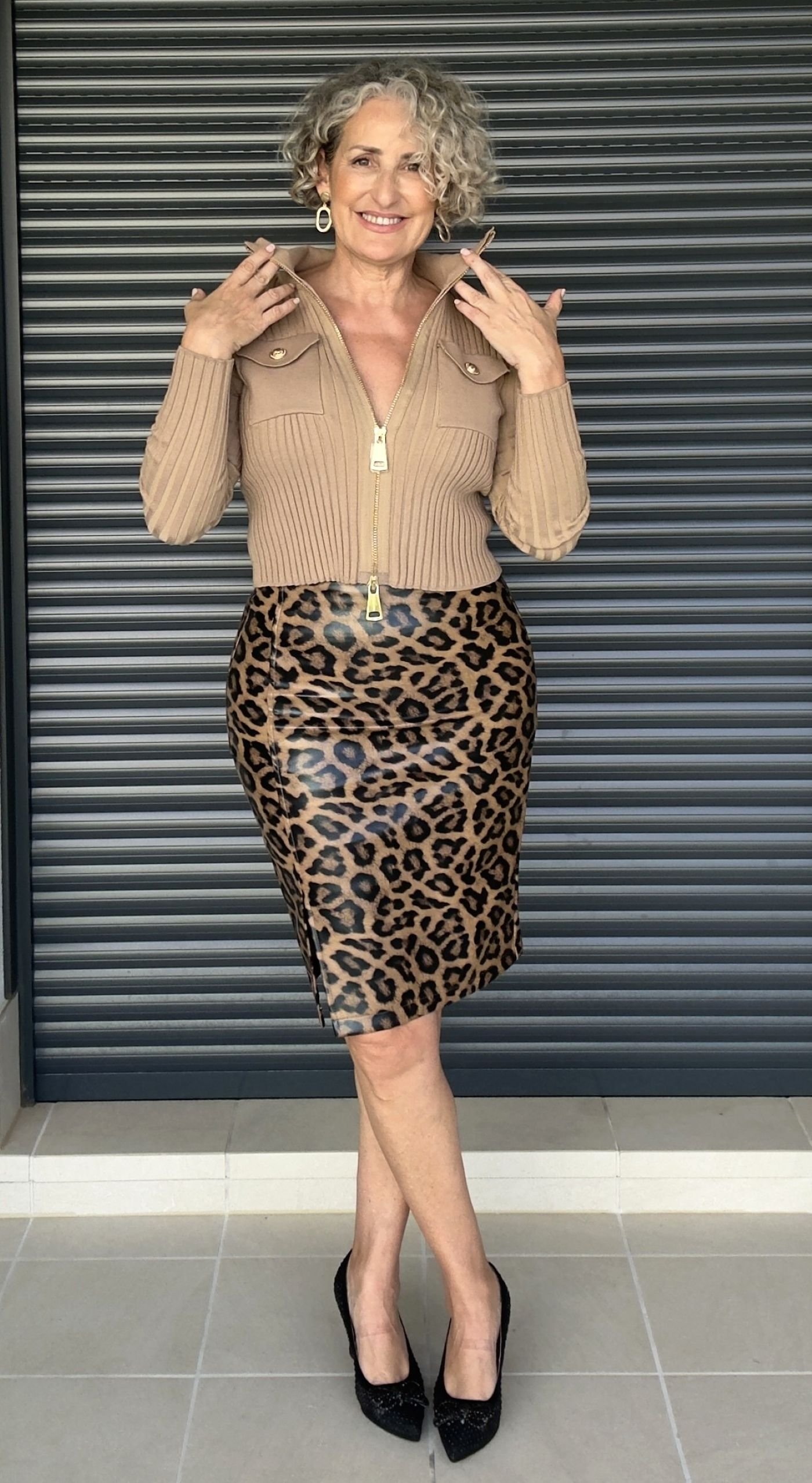 Falda Polipiel Animal Print