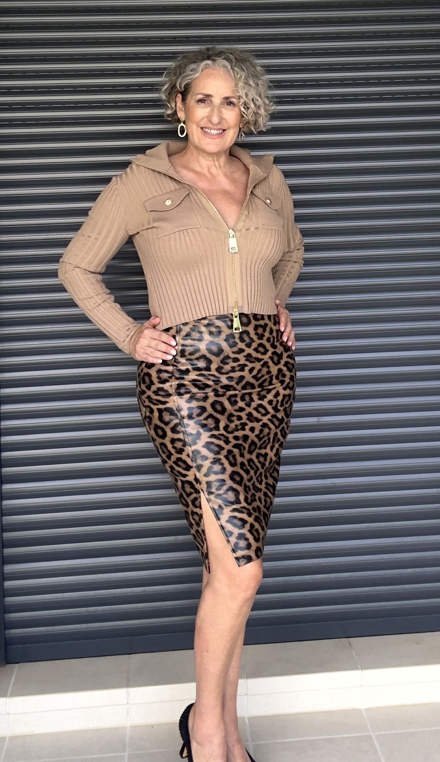 Falda Polipiel Animal Print