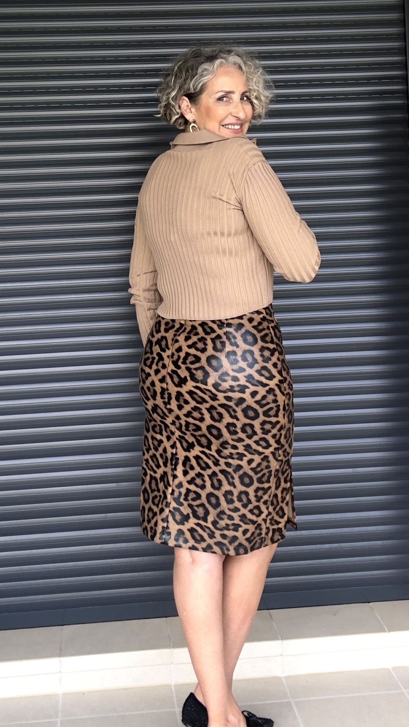 Falda Polipiel Animal Print
