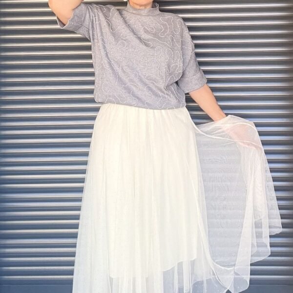 Falda Tul Beige