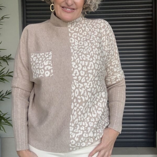 Jersey Camel Animal Print