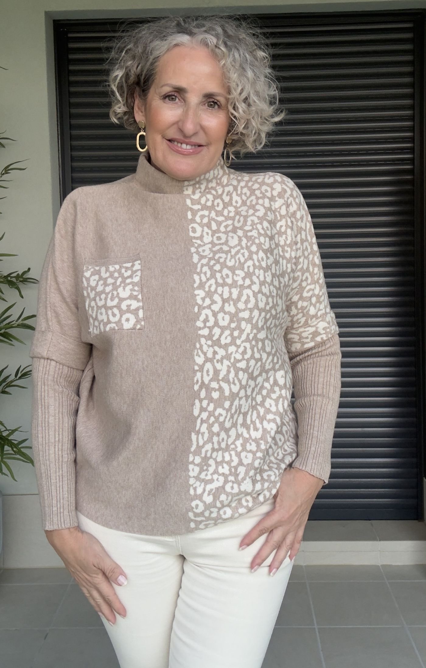 Jersey Camel Animal Print