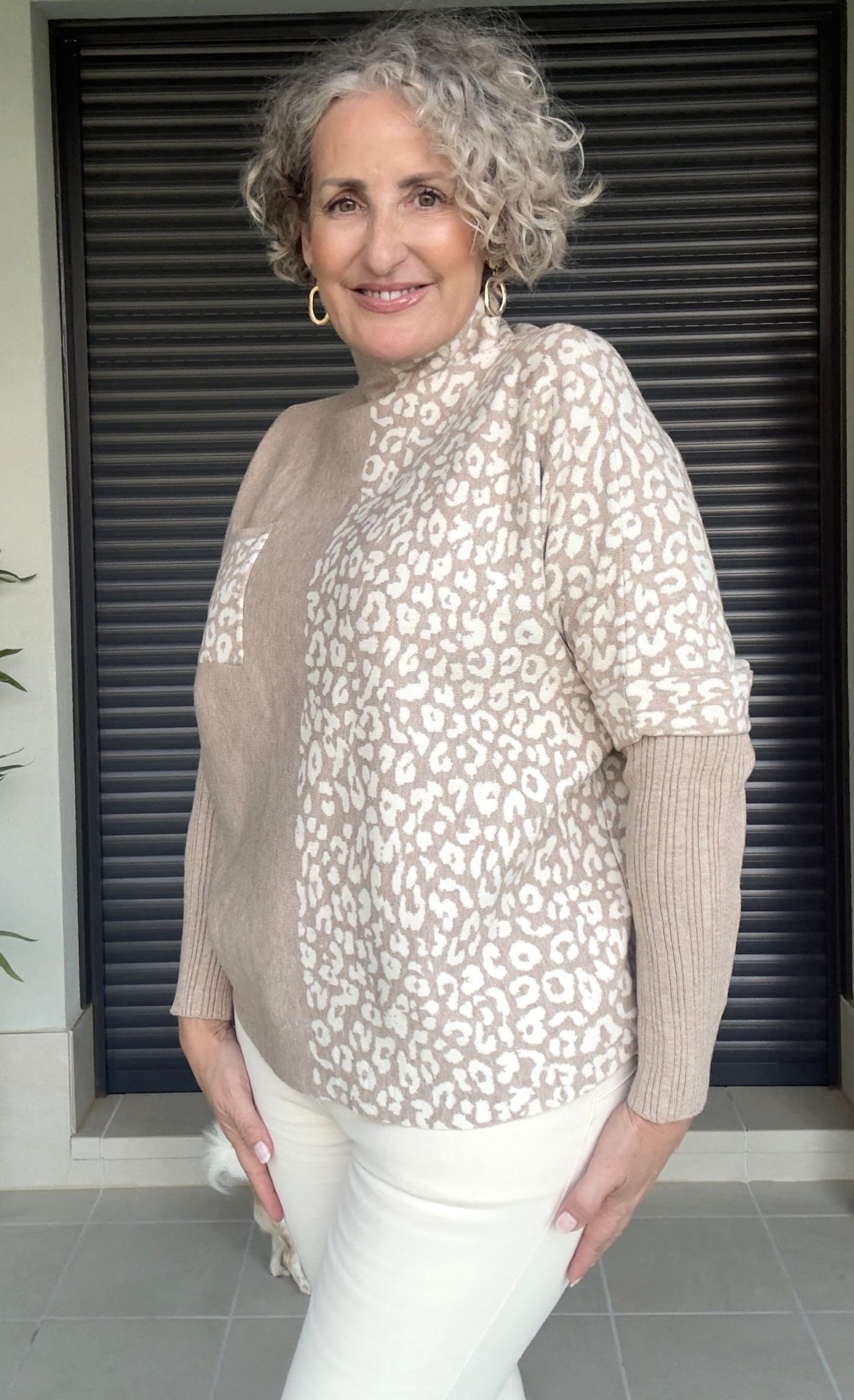 Jersey Camel Animal Print