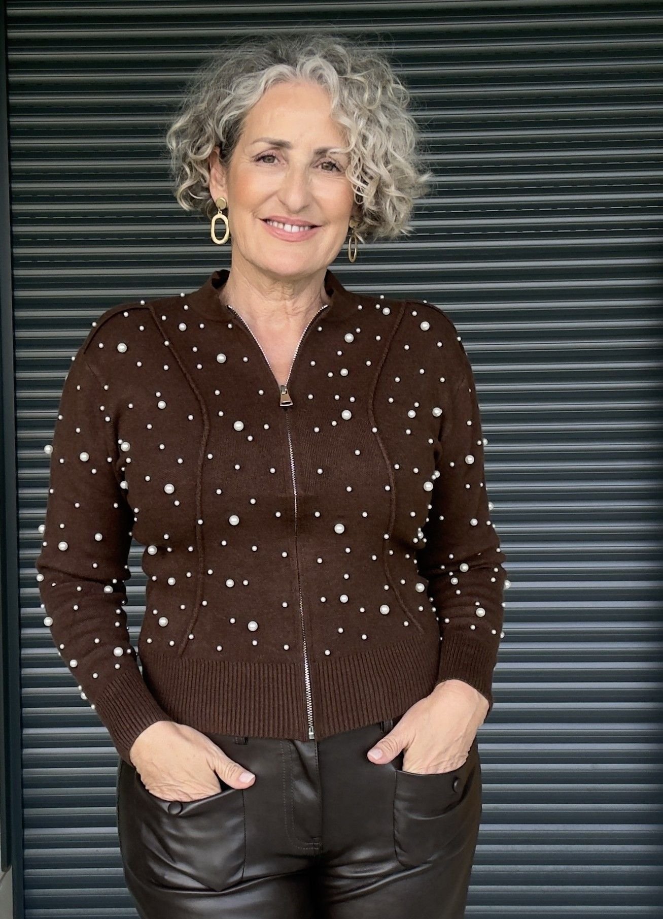 Chaqueta Punto Chocolate