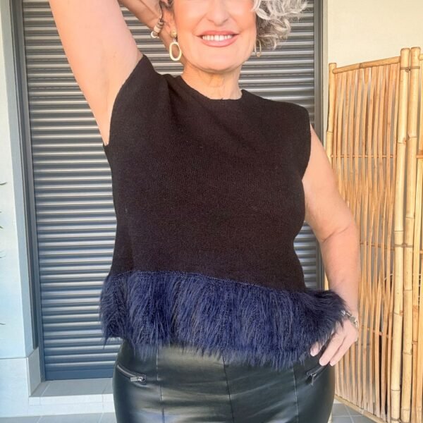 Jersey Negro Plumas Jersey Negro Plumas