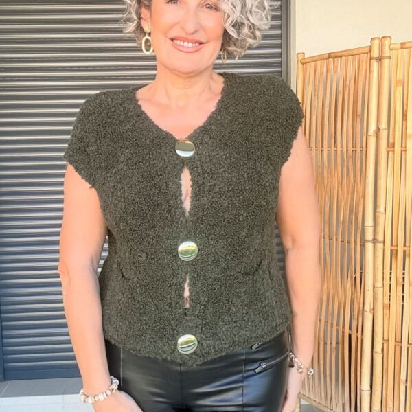 Rebeca Verde Kaki Botones