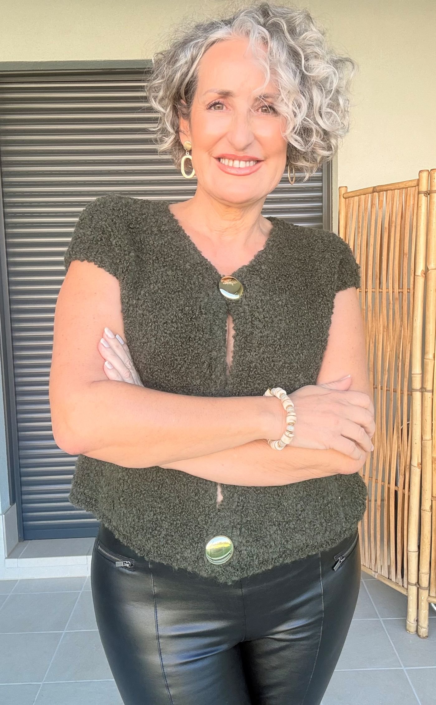 Rebeca Verde Kaki Botones