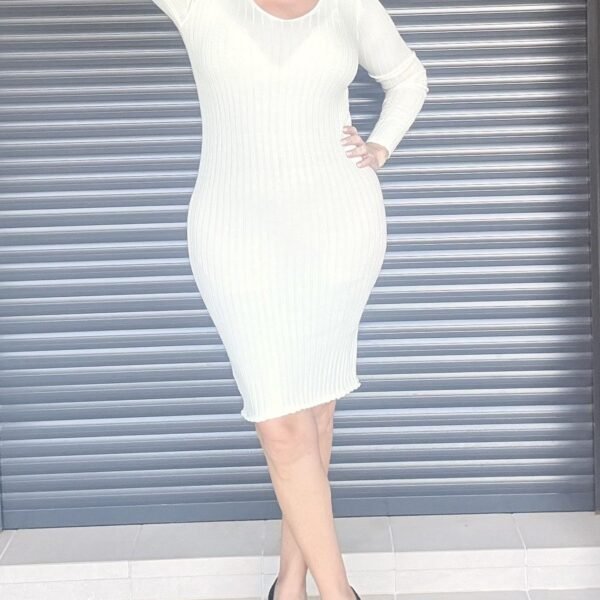 Vestido Lana Blanco Vestido Lana Blanco