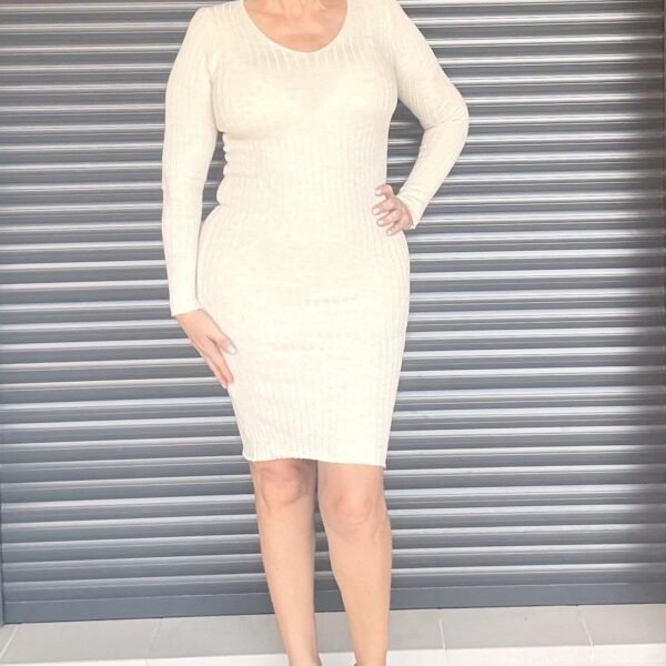 Vestido Lana Beige Vestido Lana Beige