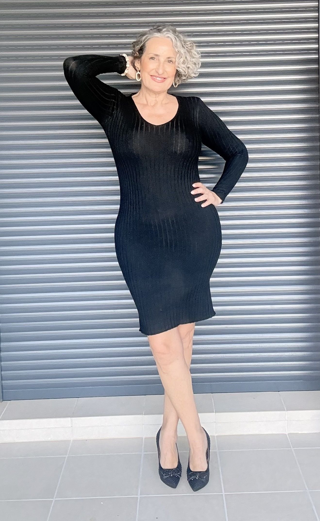 Vestido Lana Negro