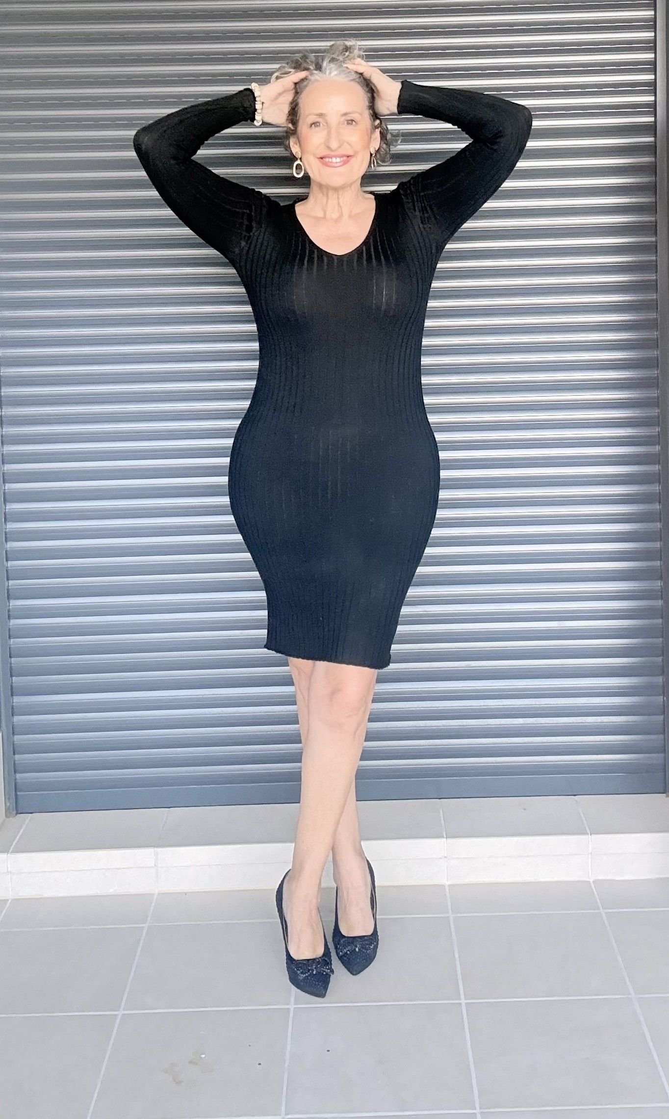 Vestido Lana Negro