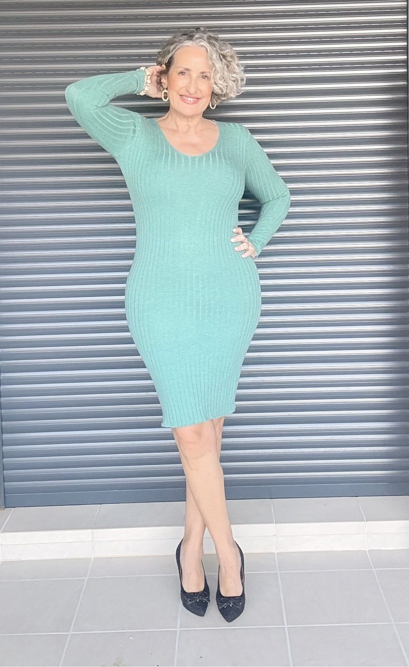 Vestido Lana Verde