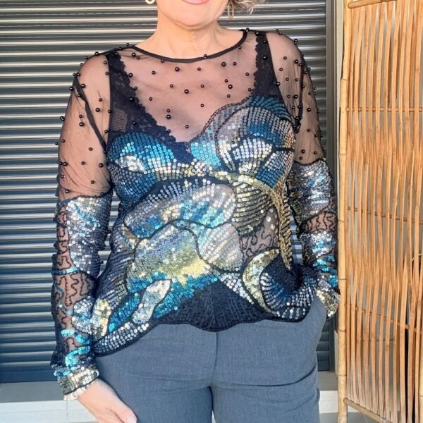 Blusa Tul Lentejuelas Joy