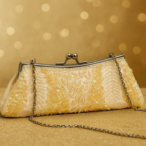 Bolso Clutch Glow Champagne