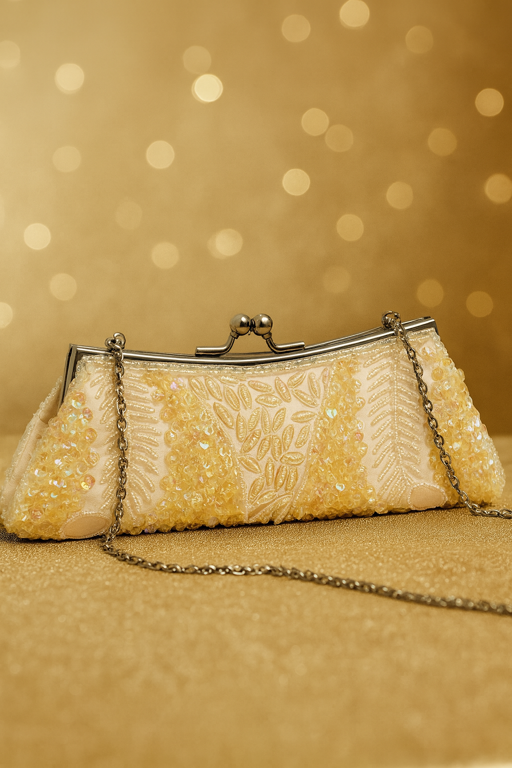 Bolso Clutch Glow Champagne